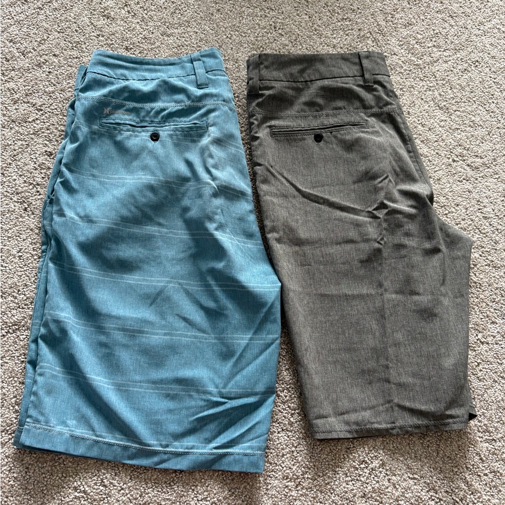 Hurley Men's Athletic Shorts - Blue and Gray